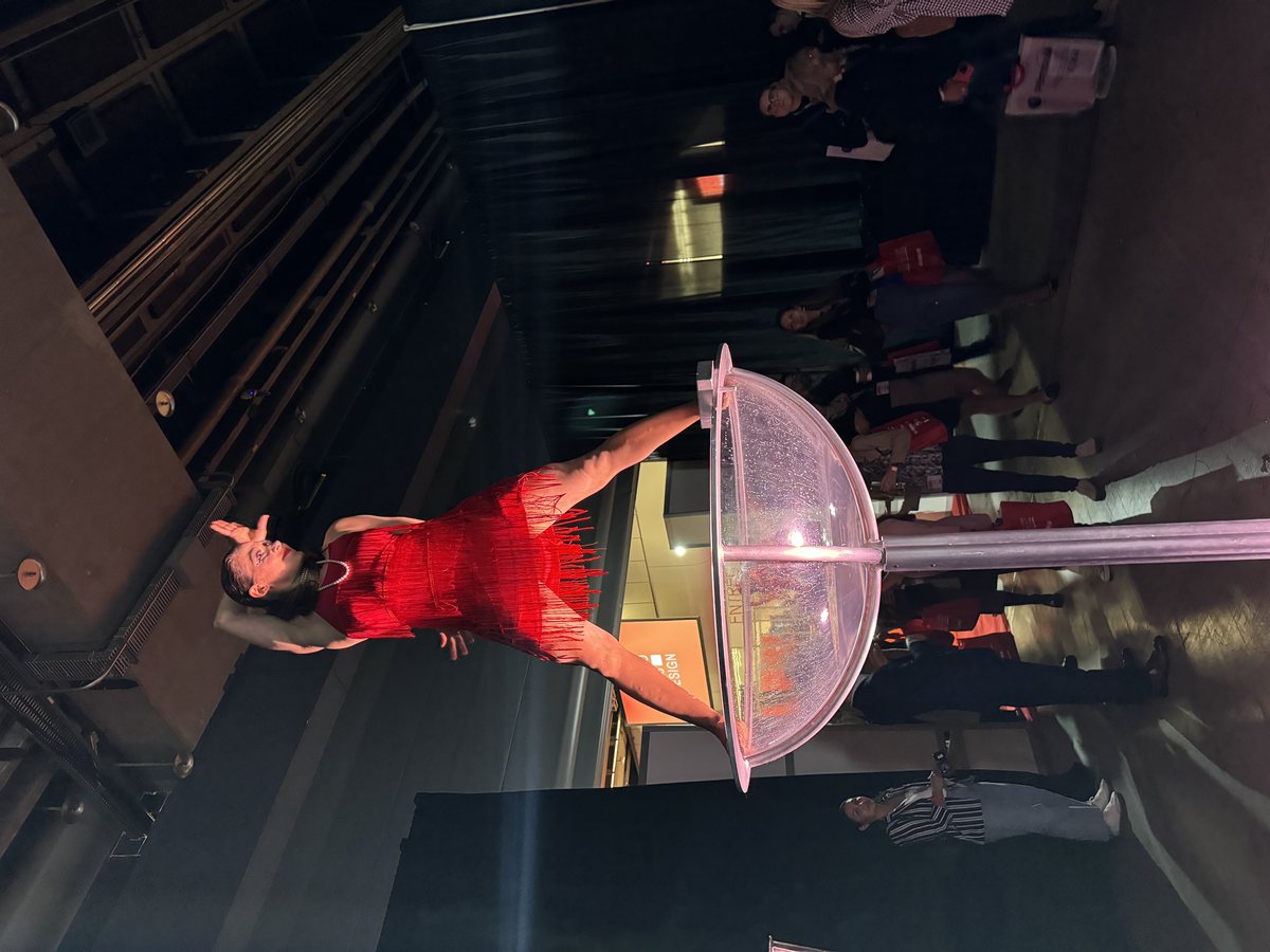 Performance de cirque lors d'un événement corporatif