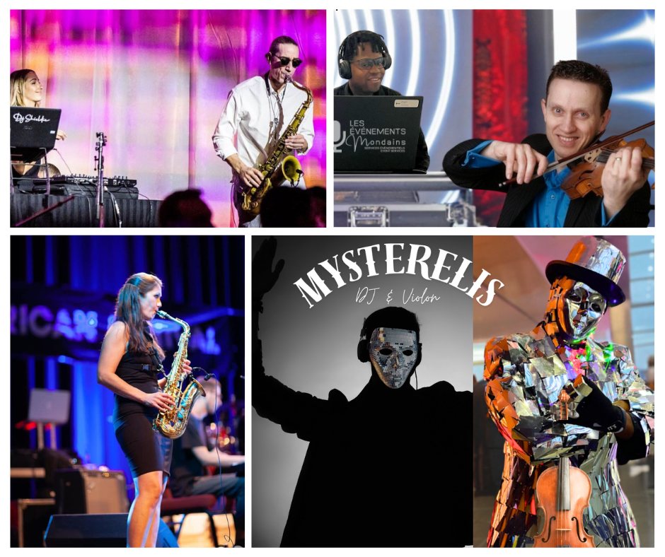 Duo DJ et musicien : saxophoniste, violoniste