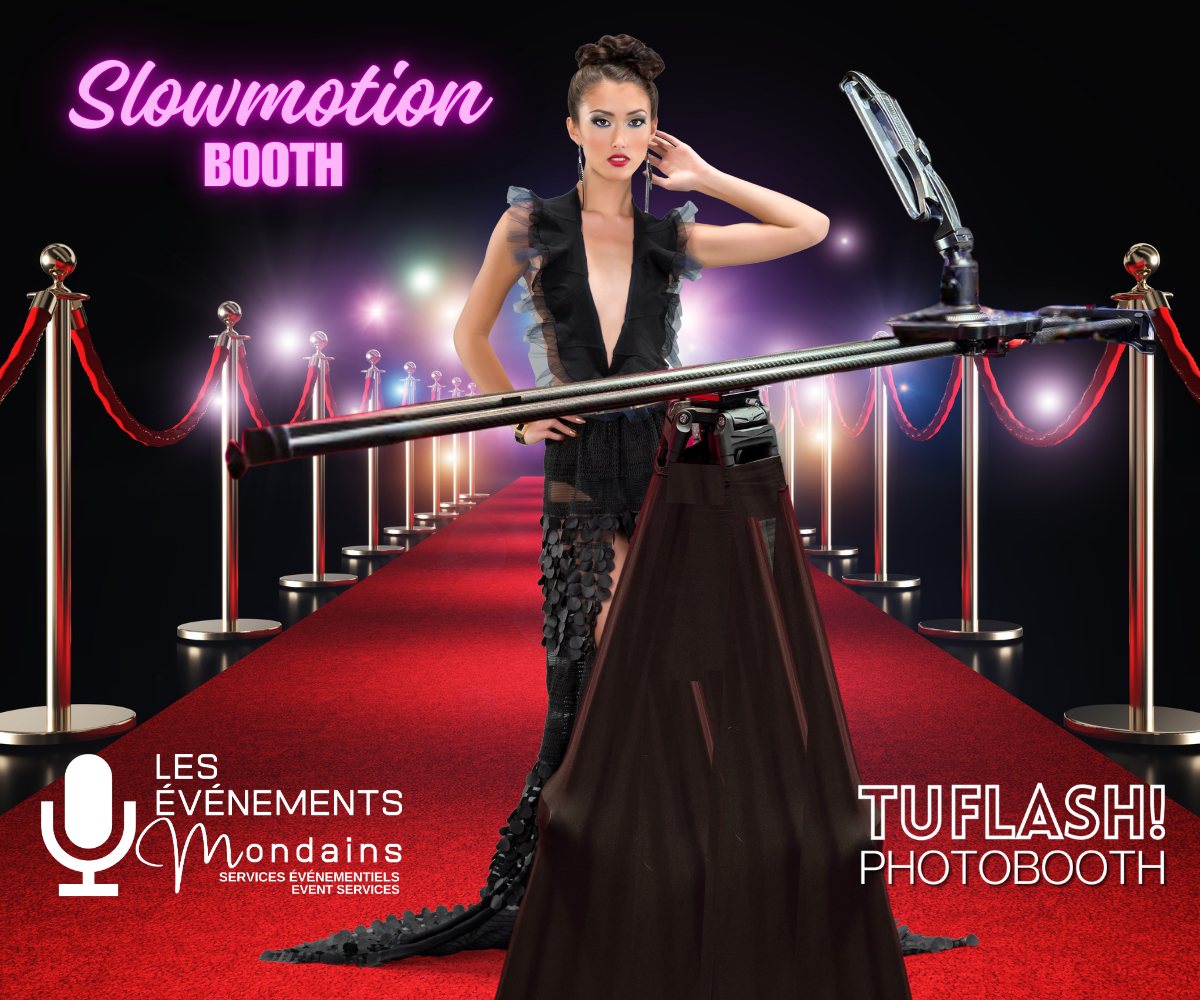 Photobooth slow motion TuFlash sur tapis rouge