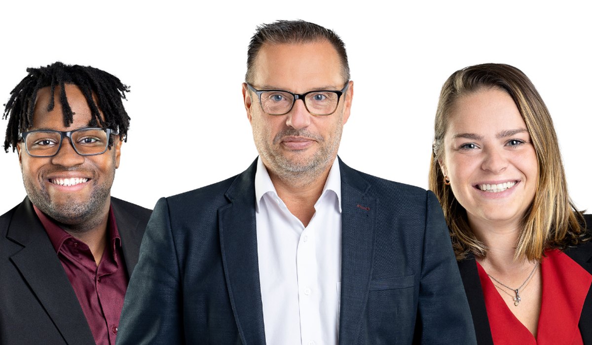 Mathyas Laflamme, André Auger et Caroline Houdaille, l'équipe des Événements Mondains partout au Québec